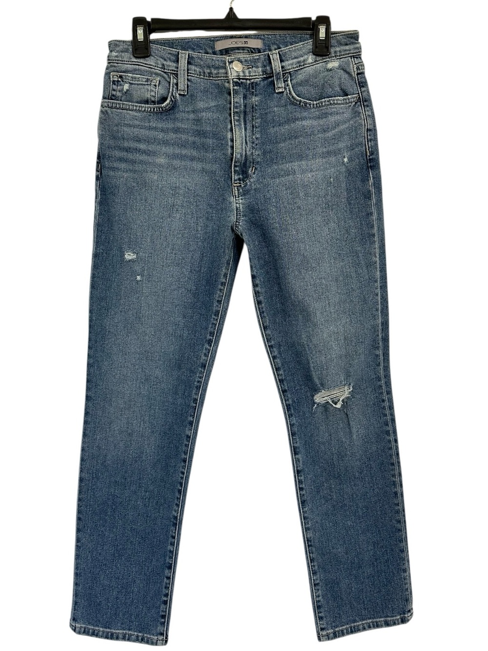Joe's Jeans $218 Straight-Leg Distressed high rise Jeans 31" waist